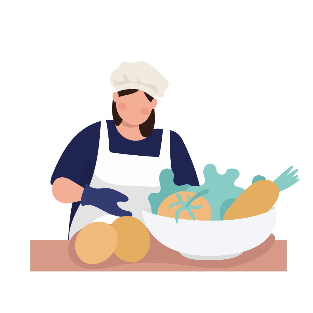 Delicious cooked meals icon